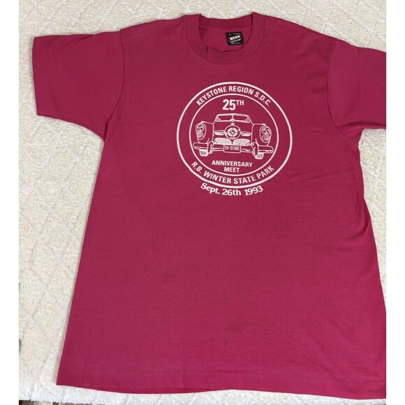 Vintage 1993 Keystone Region 25th Year Meet R.B Winter State Park Pa Tee Size L - Picture 2 of 11